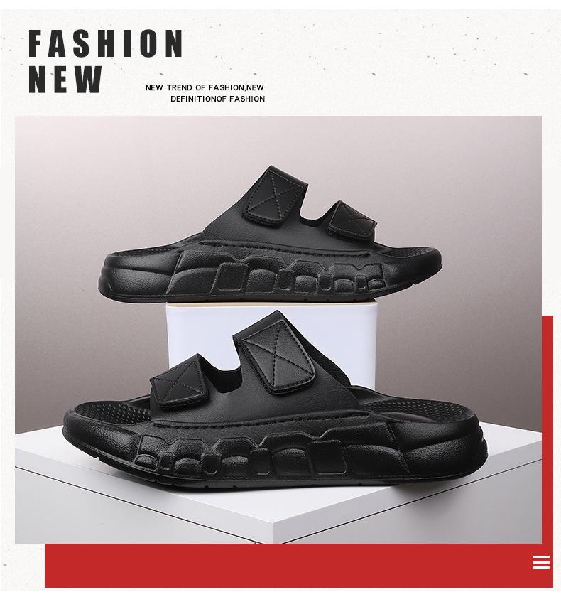 Hochwertige Herren-Strandsandalen mit Luftpolstersohle, Hohlmuster und "Auf Wolken gehen"-Komfort.