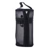 Simple Makeup Brushes Storage Bag Large Capacity Vertical Mesh Pen Holder Bag Flip-cap Solid Color Stationery Storage Organizer