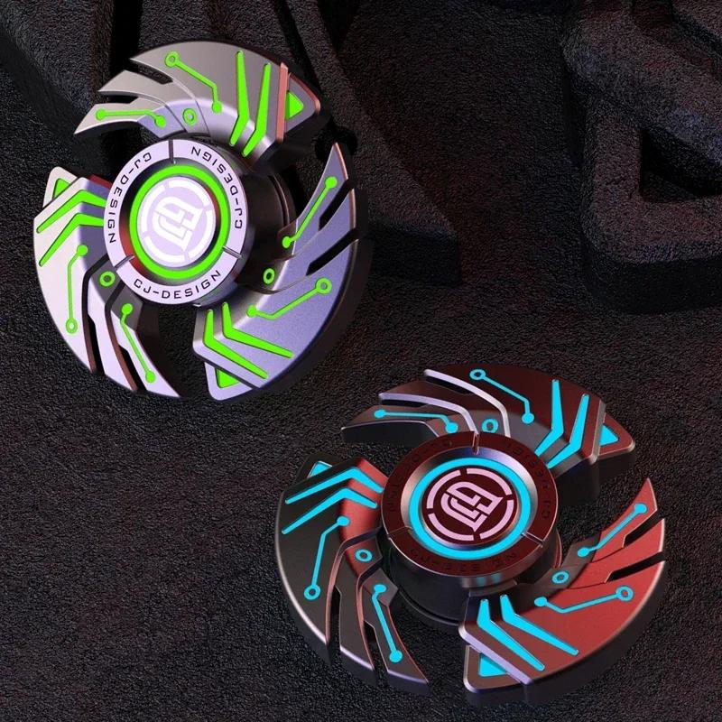 Alloy Metal Fidget Spinner Luminous Spinning Tip Top Antistresse Relieve Stress Reducing Toys Stress Reducing Toys Anxiety Kids