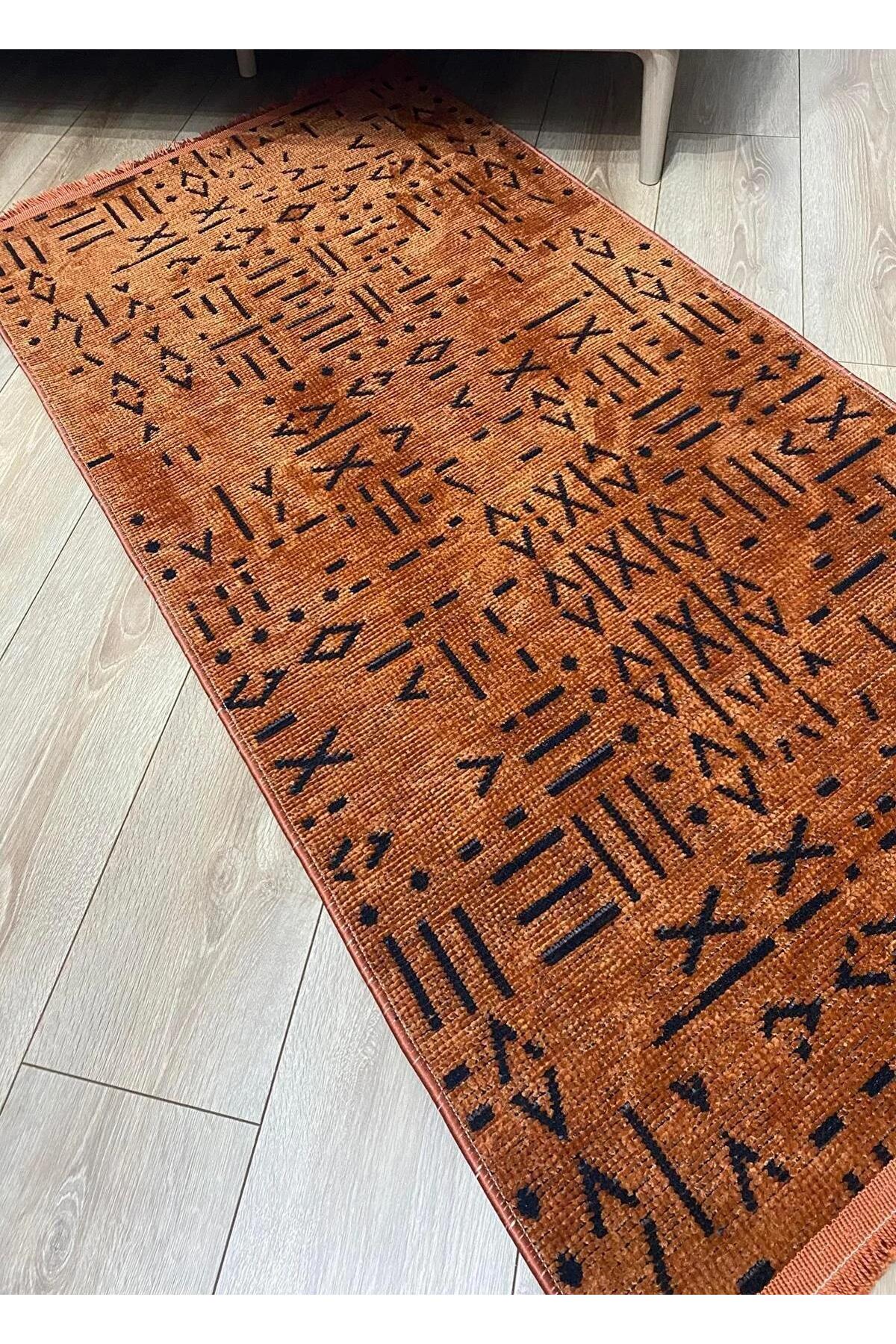 

Rovigo Home Современный тканый ковер из синели 80x150 оранжевый