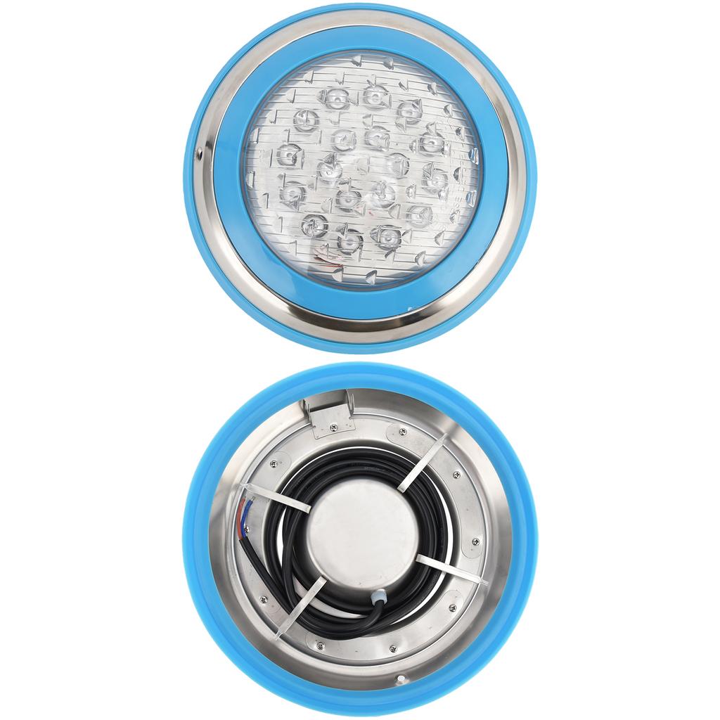 LED Swimming Pool Light Stainless Steel Waterproof Underwater Wall Light for Outdoor AC12V18W‑1800LM