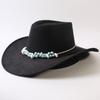 Popular European and American classic big-brimmed western cowboy hat men's and women's outdoor fashion anti-sun cowboy hat jazz hat