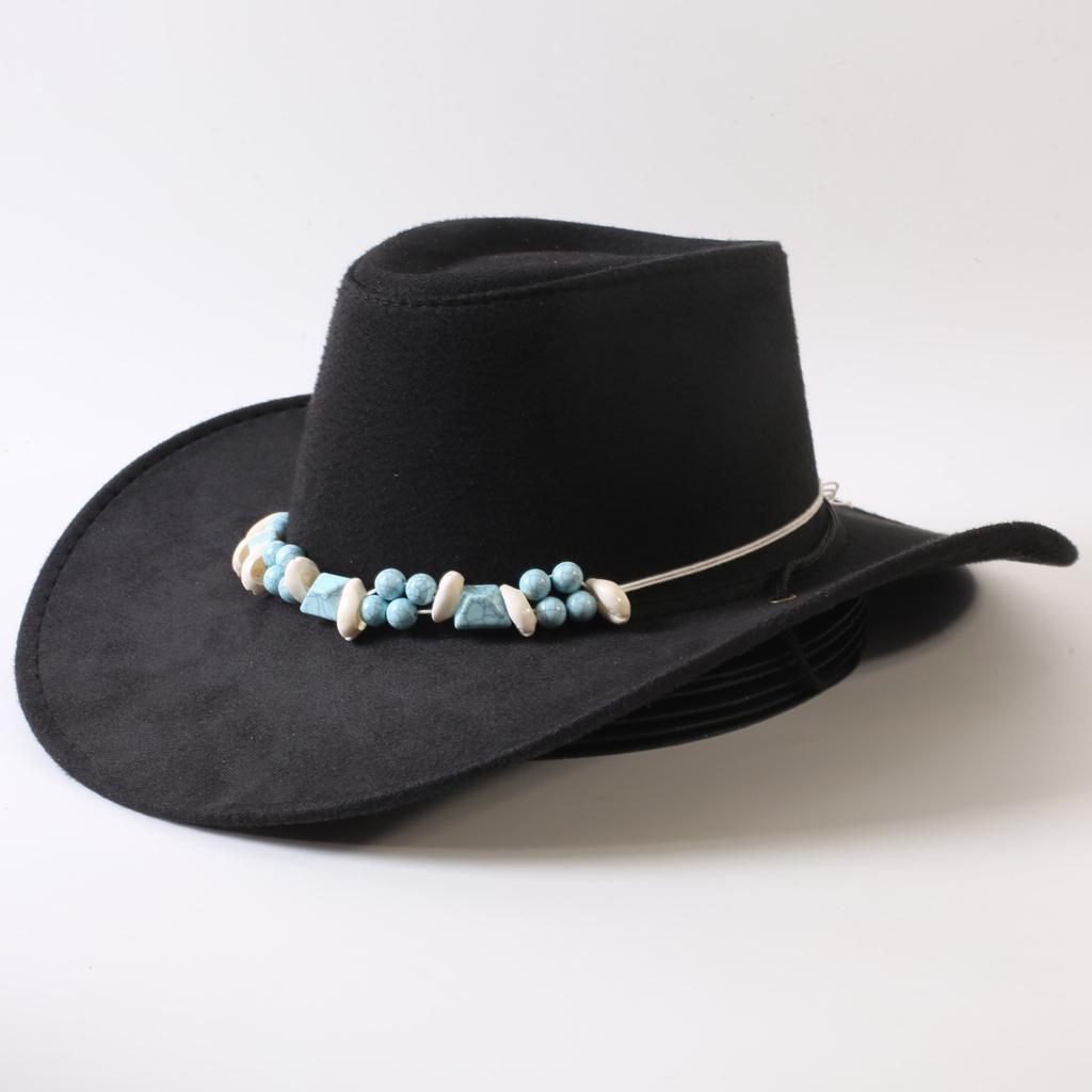 Popular European and American classic big-brimmed western cowboy hat men's and women's outdoor fashion anti-sun cowboy hat jazz hat