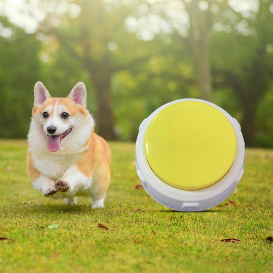 Recording Button Train Your Pet with Ease Communication Pet Training Buzzer Dogs Cats Puppies 30 Second Record Playback Talking Button Funny