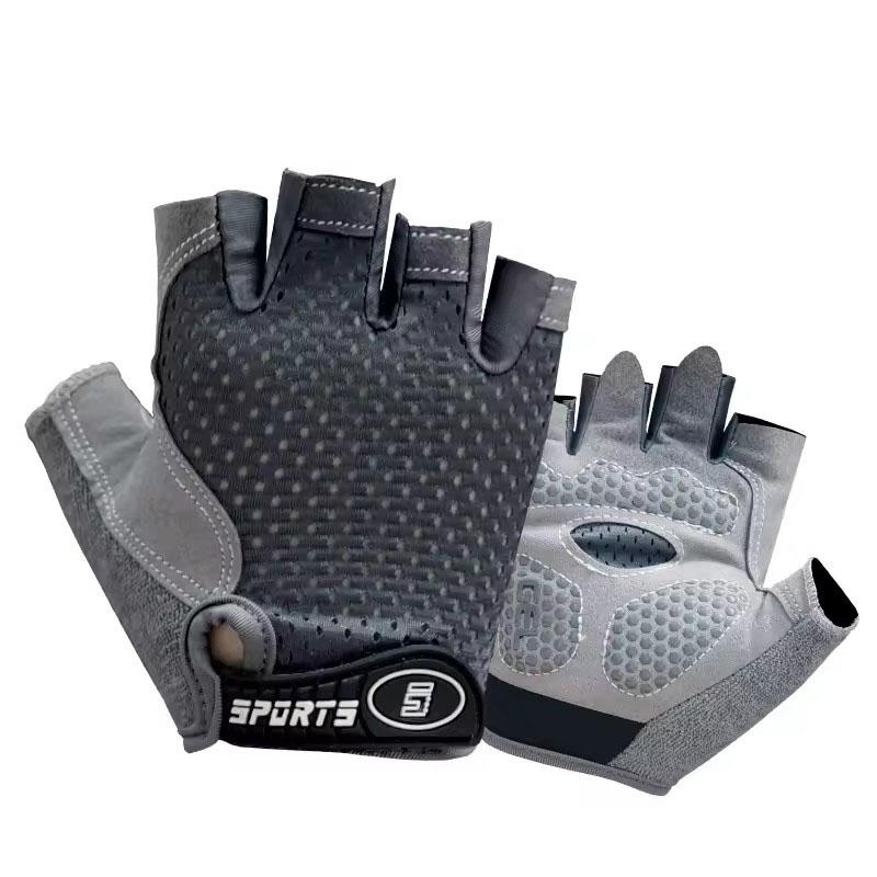 Spring and Summer Breathable Children's Half Finger Cycling Gloves Outdoor Sports Anti Slip and Wear-resistant Protective Gloves