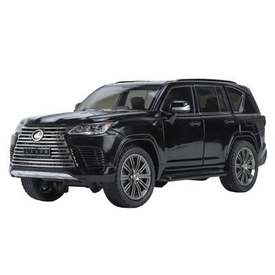 Maßstab 1/24 LEXUS LX600 Großer Offroad-SUV Legierung Diecast Automodell Sound & Licht Sammelhobby Kinderspielzeug Geburtstagsgeschenk für Jungen