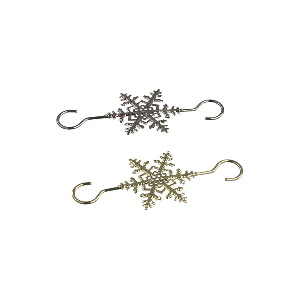 10pcs Stainless Steel Christmas Wreath Hooks Decorative Xmas Tree Decoration Hook  Christmas Sock