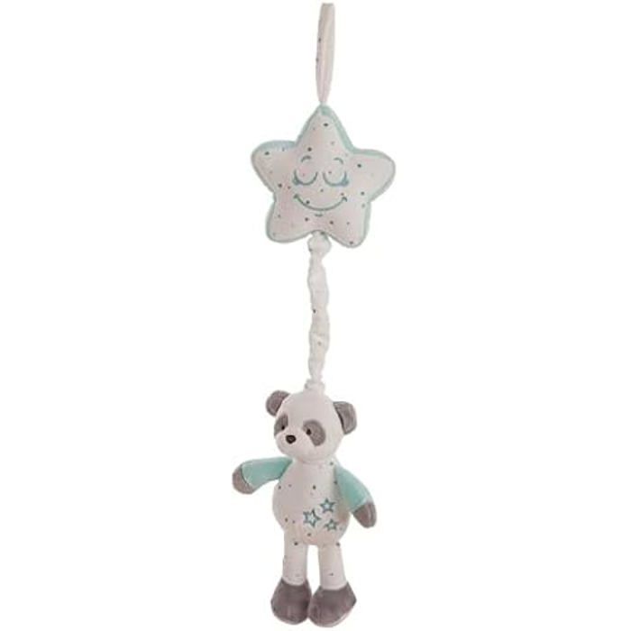 Boîte à musique étoile Baby Panda - Creaciones Llopis - Couleur Eau marine