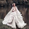 2M Dyed 13-18CM White Goose Feather Trims Real Geese Feather Ribbon Fringe  Dress Skrit DIY Craft Sewing Material Feathers
