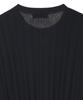 IL CORSO Grunge Ribbed Round Neck Knit Black