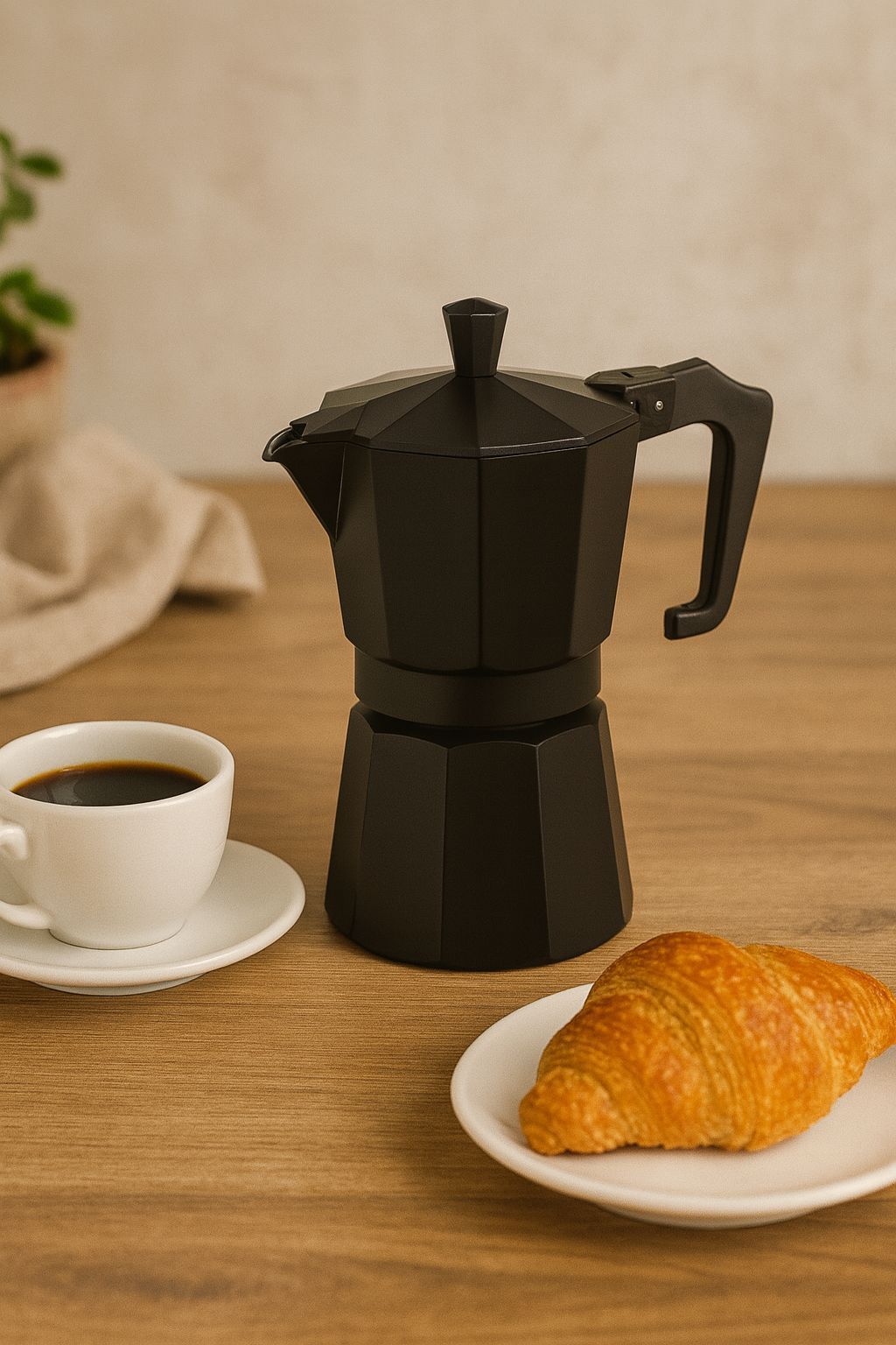 Cafetière italienne - PEZZETTI - ITALEXPRESS - Aluminium - 6 tasses - Noir