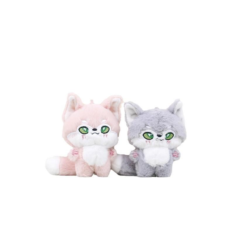Adorable Plush Fox Keychain Charming Cartoon Doll With Soft Pp Cotton For Kids