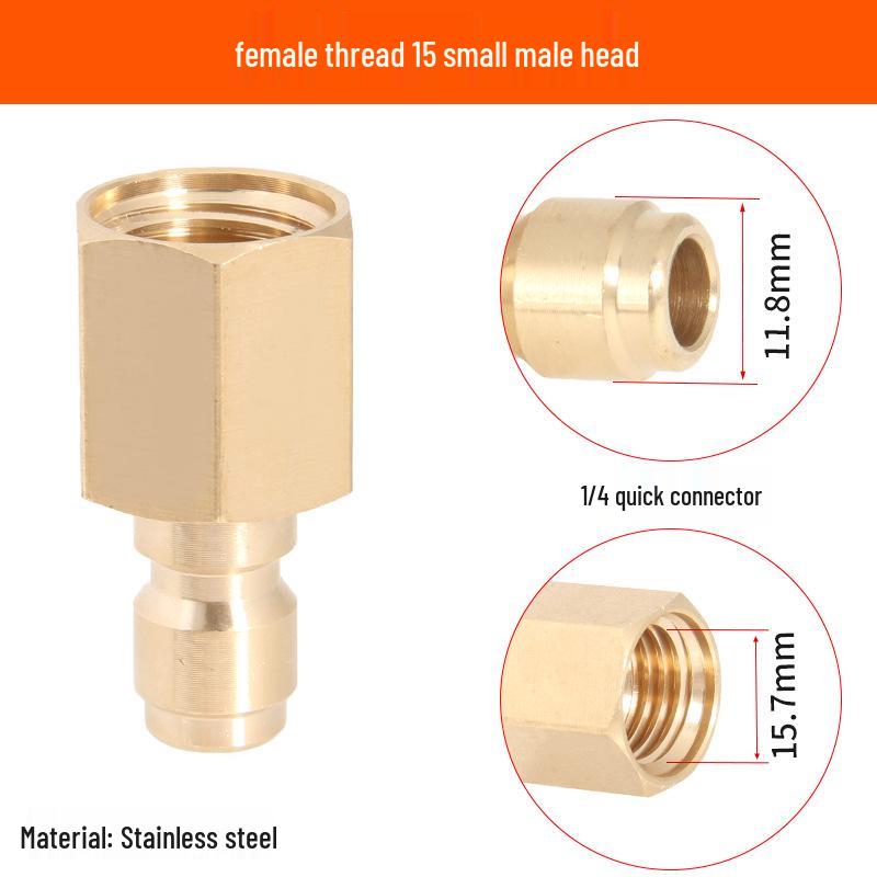 2-Point Brass Quick Connect High-Pressure Water Gun Hose for Car Washing and Cleaning 380.