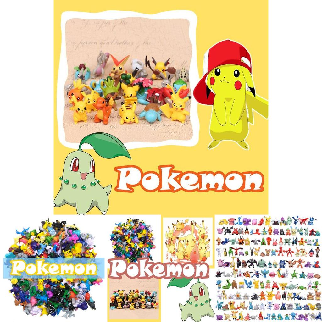 Colorful Miniature Pocket Monster Doll Set With 144 Pieces For Collectors And Kids