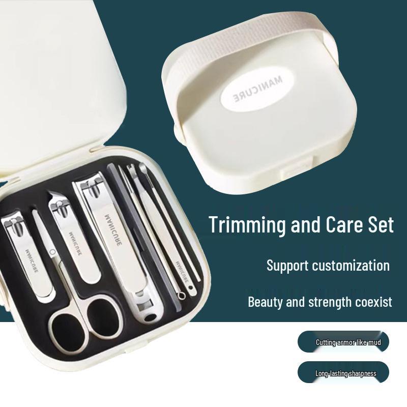 Custom Anti-splash Nail Clippers Set with Printed Logo - Manicure Tool Kit