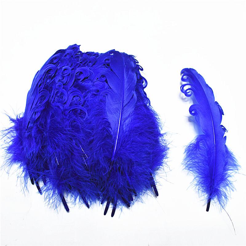 20/100pcs Colorful Curly Goose Feathers for Craftsdiy Jewelry Making Christmas Wedding Centerpiece Hat Plumas Decorativas13-18cm