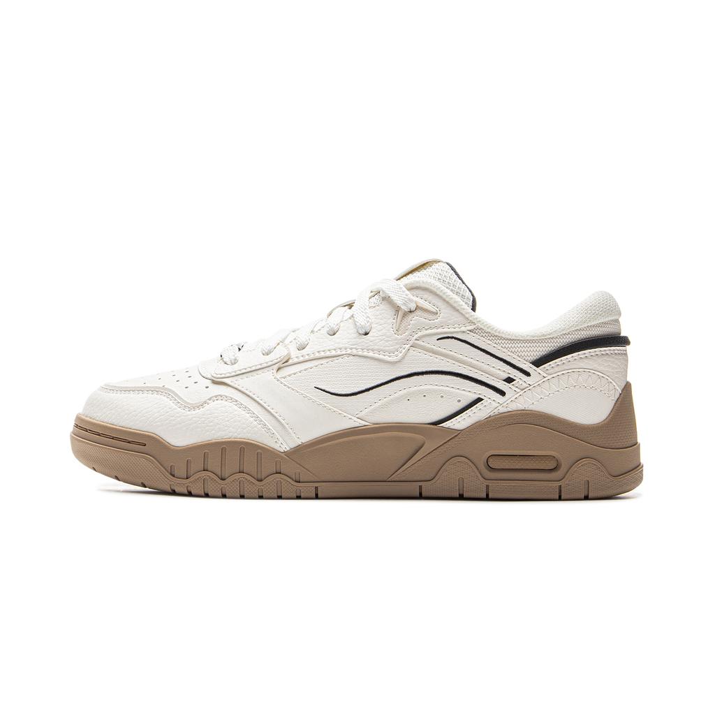 New LINING Moon White 3 Skateboard Shoes Men's Low Top Mist White AGCV077-1