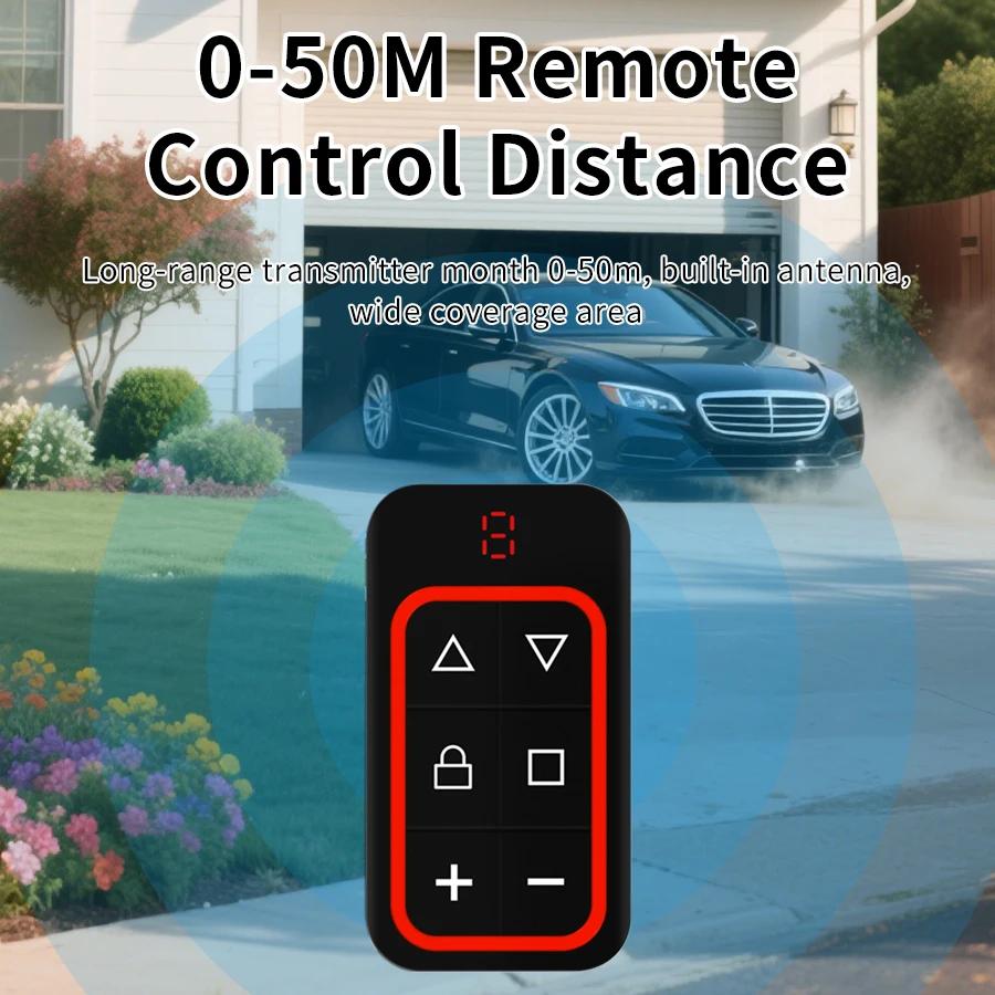 Multi Frequency 300-915MHz Garage Door Remote Control RF 8CH Copy Duplicator 433MHz 868MHz Remote Fixed Rolling Code Transmitter