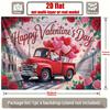 2D Flat 2D Flat Banner 1pc Valentines Day Print Backdrop Decor Backdrop Polyester Party Banner Decor Decor Room Decor Wall Decor Party