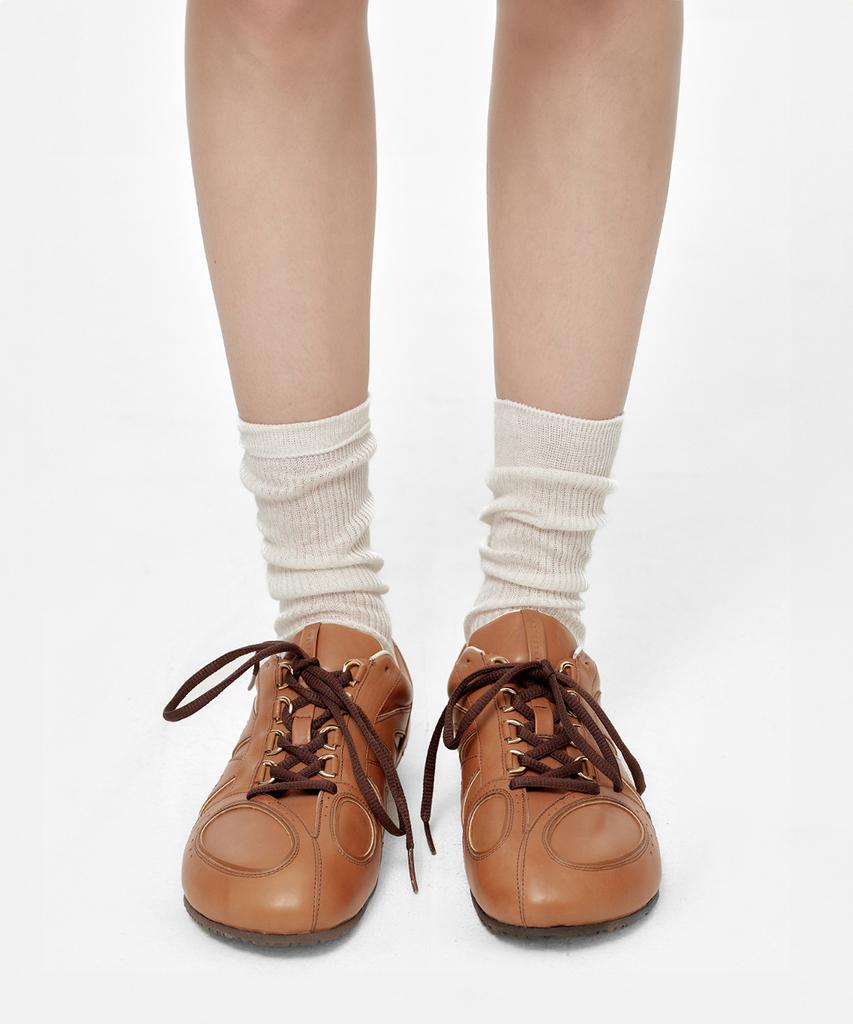 Margesherwood Winona Classic Leather Sneakers_Camel