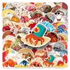 50 Hermit Crab Graffiti Stickers Personalized Cartoon Marine Life Creative Decorative Mobile Phone Case Water Cup Stickers