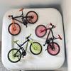 1:10 Mini Finger Mountain Bike Diecast Model Alloy Bicycle Simulation Collection Die Casting Racing Metal Bike Toys for Boys