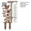Accurate Rainfall Measuring Device Rain Gauge Outdoor, 7.8 Inch Gauges for Precipitation, Freeze Proof Stylish Garden Decoration Gauge, Vintage Flower
