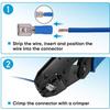 FDD Female Insulated Electric Wire Splicing Joiner Cable Crimp Terminals Butt Connector Cable Lug