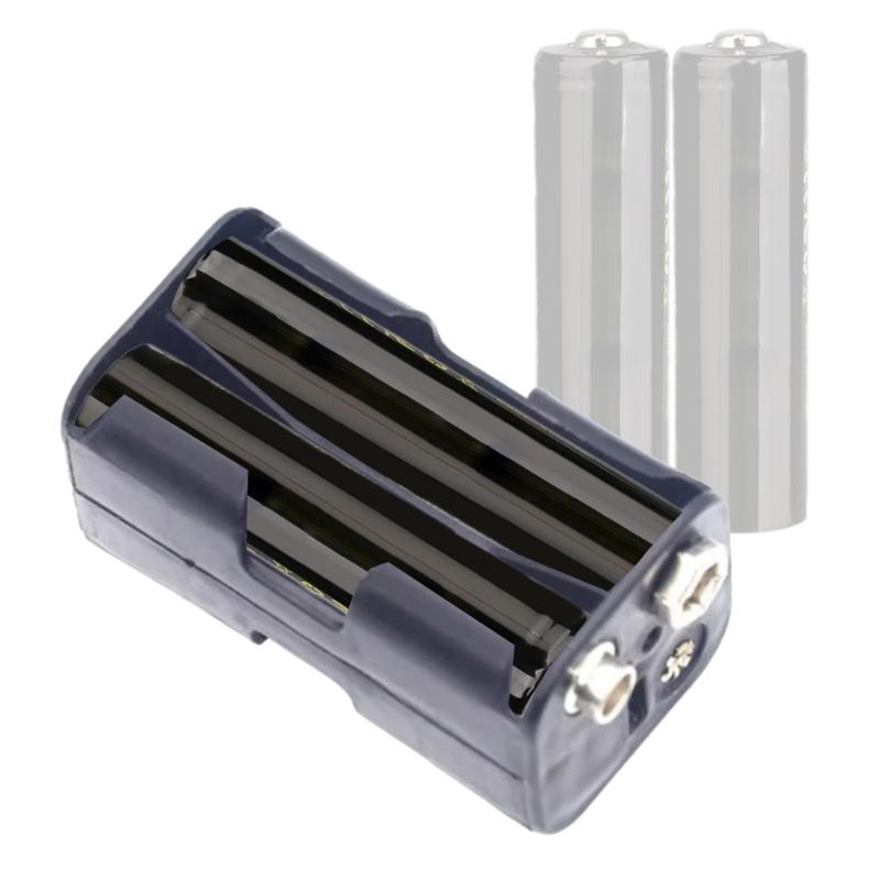 Pack of 5 4xAA Battery Holder Storage Box Case Battery Snap Connector Battery Storage Boxes Black Enclosure with 9V