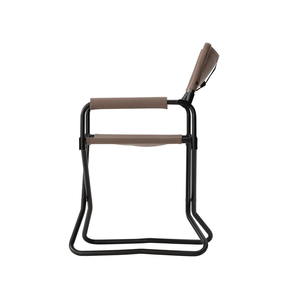 Snow Peak FD Chair Wide Folding Gray Ideal for Outdoor Camping Chair, (LV-077GY),