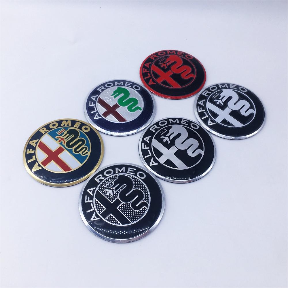 MABX8 100pcs 40mm 50mm 56mm 60mm For Alfa Romeo 166 147 156 Mito Brera Giulia F1 Giulietta GT Car Wheel Hub Center Emblem Stickers