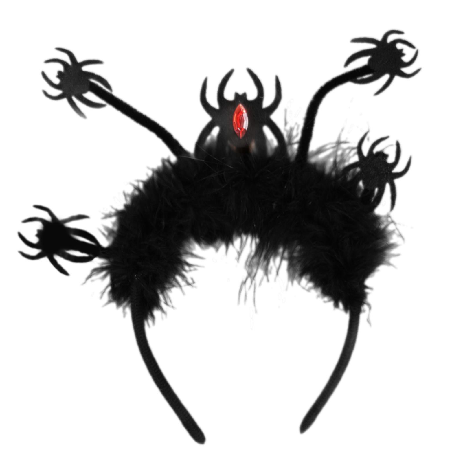 

Головная повязка в виде черепа и паука Головной убор на Хэллоуин Реквизит для фотосессии на Хэллоуин Головные уборы для вечеринки в виде пауков Аксессуары для косплея D