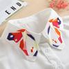 White Detachable Collar For Women  Ladies Tie Embroidery False Fake Collar Shirt Black Removable Nep Blouse Kraagie Faux Col