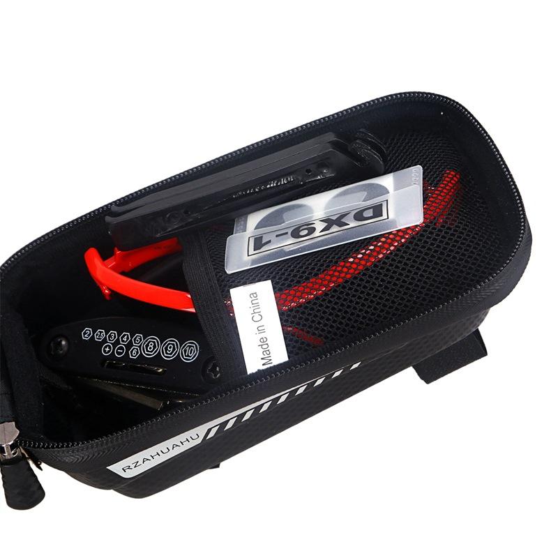 Bike Phone Mount Bag Waterproof Reflective Stripe Bicycle Phone Holder Hard EVA TPU Touch Screen for Phones Cycling Accessories