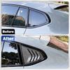 2 Stück hinterer Seitenfenster-Zierleisten-Spoiler für BMW X4 G02 2018      2024 Fensterblenden-Abdeckung Lüftungsschlitze