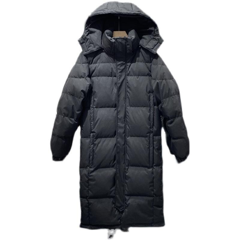 

Новые пуховики в стиле китайской оперы для пар, длинные ниже колена, несезонные, из пуха белой утки, свободные школьные формы XXXL (185-100kg wearable)