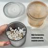 Pack Of 2 Glass Cotton Swab Holders With Sealed Lids For Bathroom Countertop Organization And Dustproof Storage