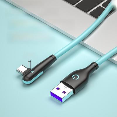 Liquid Silicone Type-C Elbow Fast Charging Cable Suitable for Xiaomi and Letv Mobile Phones.
