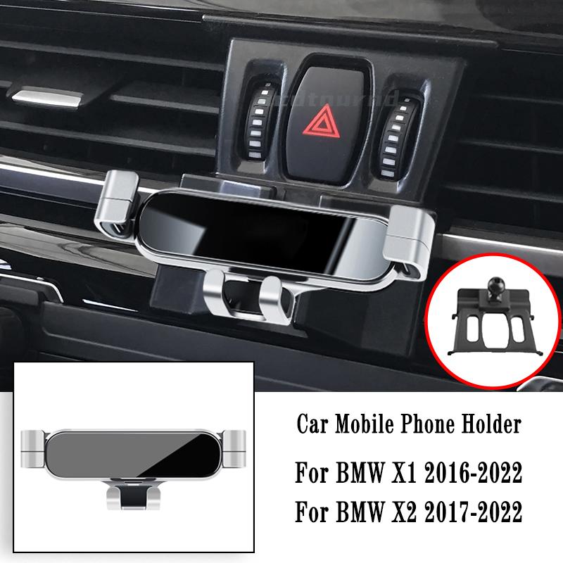 Automobilio telefono laikiklis Bmw X1 X2 F39 F47 F48 F49 2012- Svorio navigacijos laikiklis Gps stovas Oro ventiliacijos angos spaustukas Atraminis tvirtinimas
