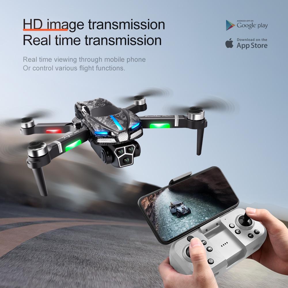 V186 Foldable 8K HD Drone with Three Cameras & Obstacle Avoidance