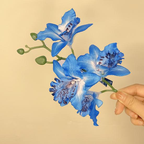 Damen Haarspange Lebendige Farbe 3D Blumendekor Pony Haarspange Bunte Haarnadel