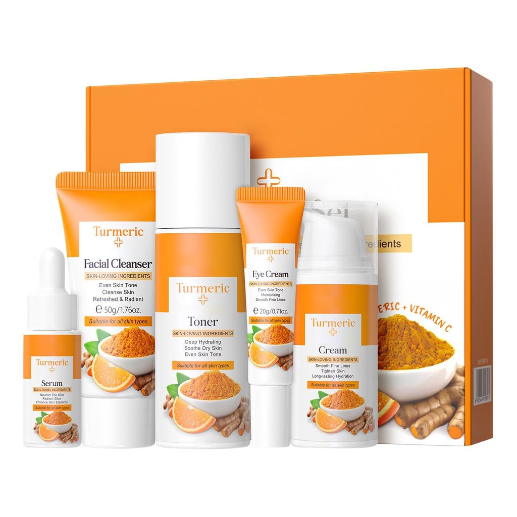 Skin Care Set Brightening Acne Reduction Skin Care Refreshing Water Lotion, Moisturizing Serum, Moisturizing Eye Cream,117ML