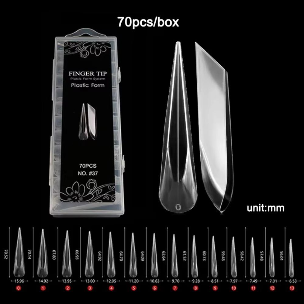 Curved Stiletto Advanced Shape Dual Forms Poly Nail Gel 3D Nail Forms 2025 Nail Design Tools