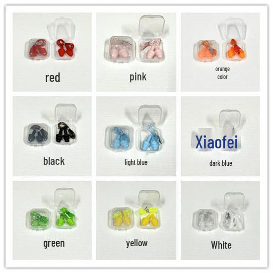 Silicone Noise-Canceling Sleep Earplugs with Christmas Tree Design Orange