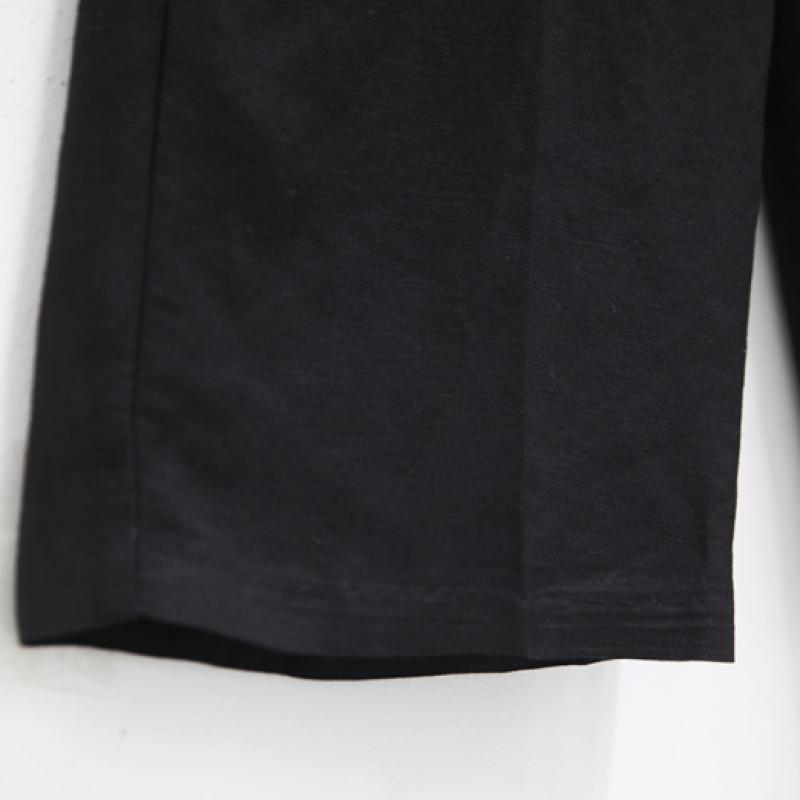 Shiz Madam Pocket V Stitch Linen Wide Pants P92069