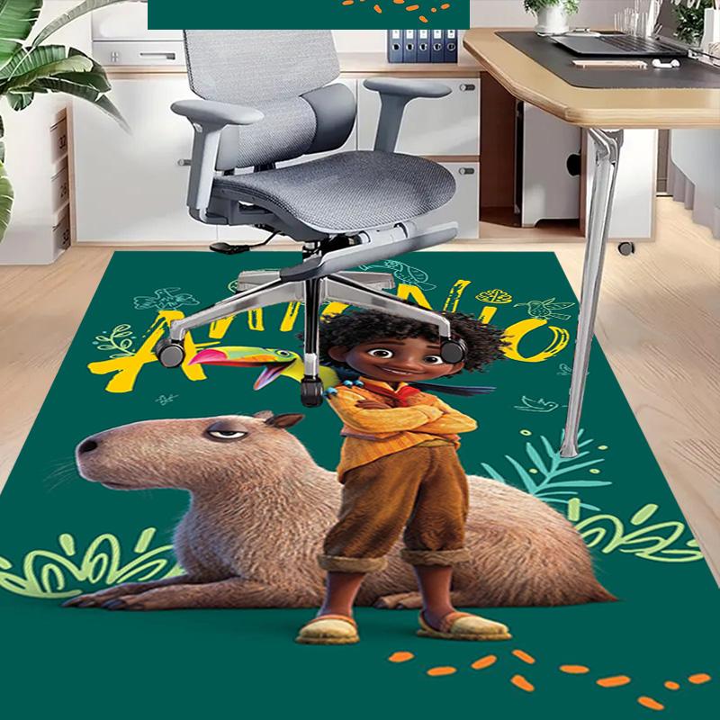 Antonio Capybara Adventure Carpet For Playroom Bedroom Living Room Sofa Home Decorkids Game Area Rug Nonslip Floor Mat
