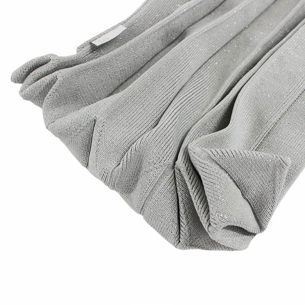 Knit Folding Pleated A4 Size Tote Bag EU A4 Souffle [Rootote] (Orange)