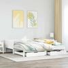 VidaXL Daybed and Trundle Bed and Drawers 80x200 Cm Solid Pine Wood, Sofa Bed, Guest Bed, Wooden Daybed, Bed 3302216