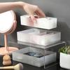 Transparent Combinable Drawer Storage Boxes with Detachable Compartments for Cosmetics Desktop Organization