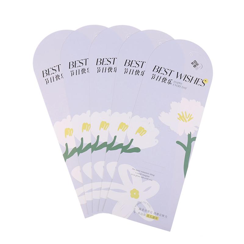 5 Stück Kreatives Einzelstrauß-Geschenkpapierkarte Frauentag Göttinnentag Valentinstag Geburtstag Blumenkarten für Sie
